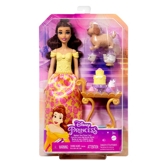 Disney Princess Belles Tea Time Cart Doll And Playset