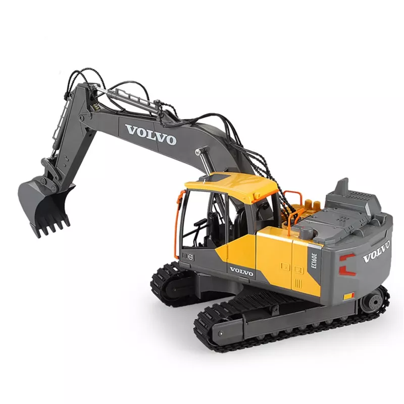 Double E Licensed Volvo Rc Excavator Metal Shovel 1/16 Scale E568-003