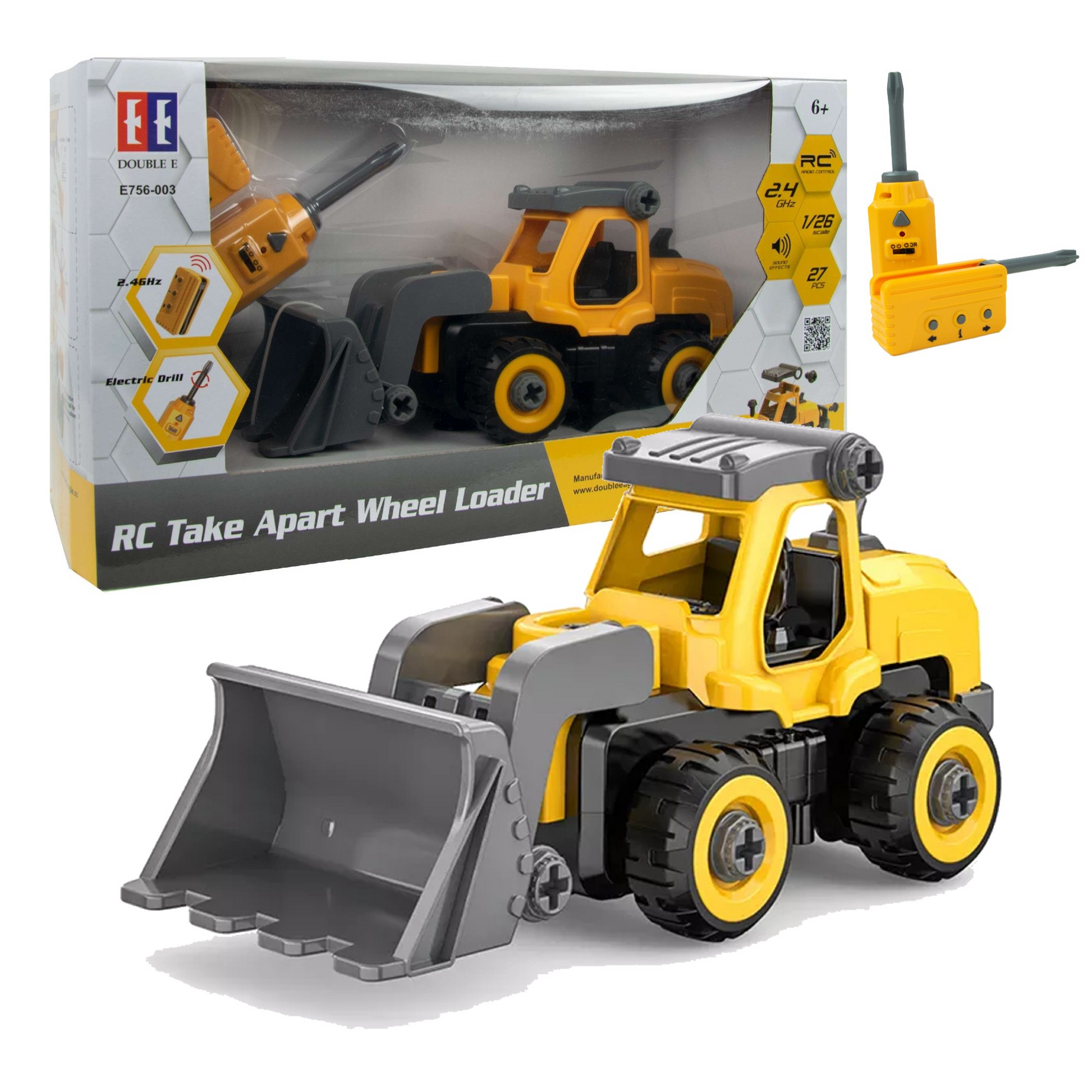 Double E Rc Take Apart Wheel Loader 1/26 Scale E756-003