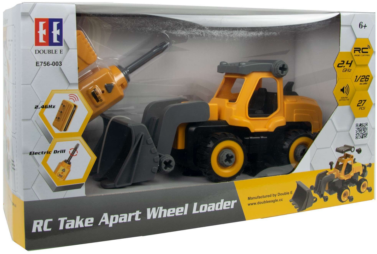 Double E Rc Take Apart Wheel Loader 1/26 Scale E756-003