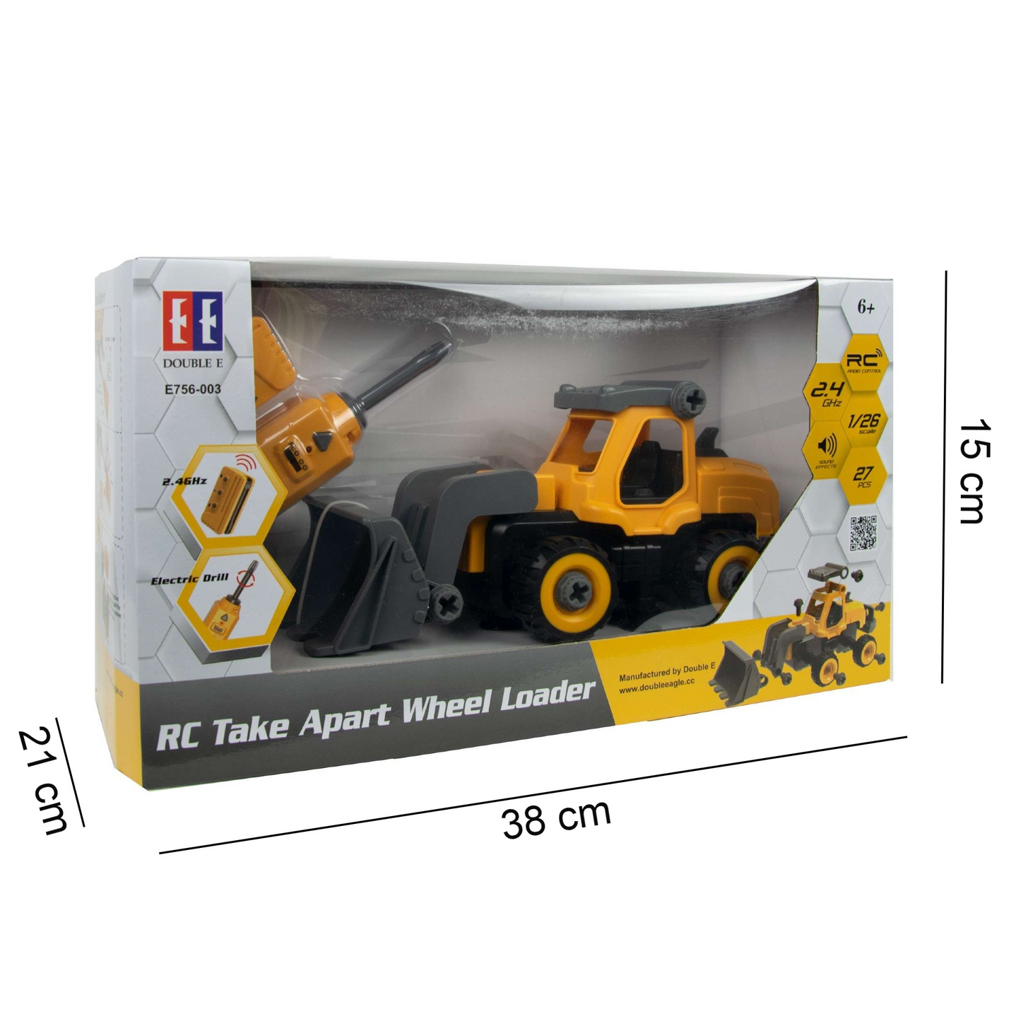 Double E Rc Take Apart Wheel Loader 1/26 Scale E756-003