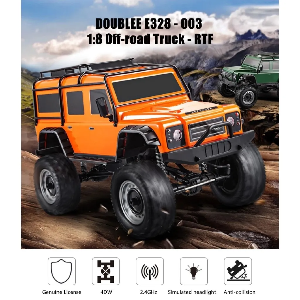 Double E Licensed Land Rover Defender Rock Crawler 1/8 Scale E328-003