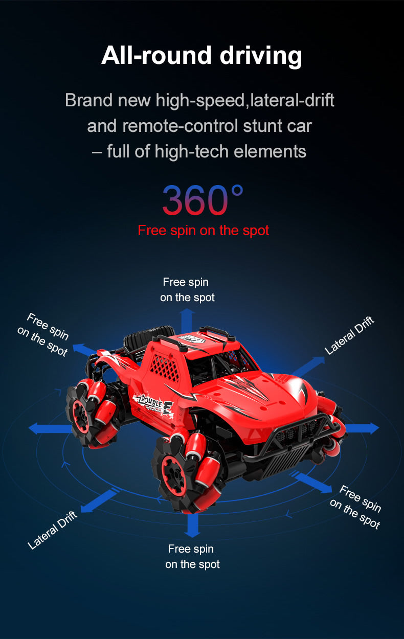 Double E Mecanum Wheels Rc Stunt Drift De-Omnidirectional Buggy 1/18 Scale E346-003