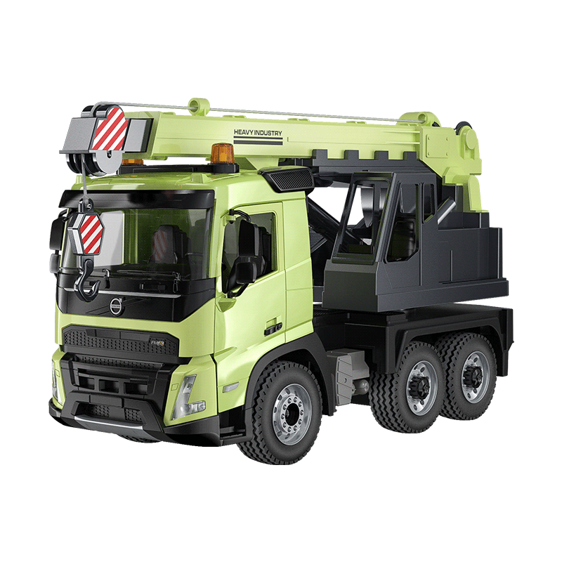 Double E Licensed Volvo Fmx Crane Truck 1/20 Scale E506-003