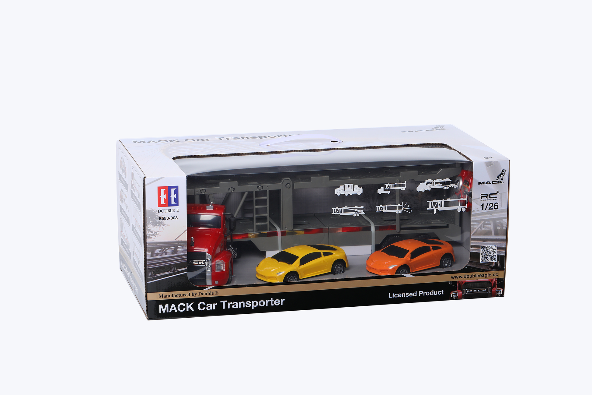 Double E Licensed Mack Car Transporter 1/26 Scale E583-003