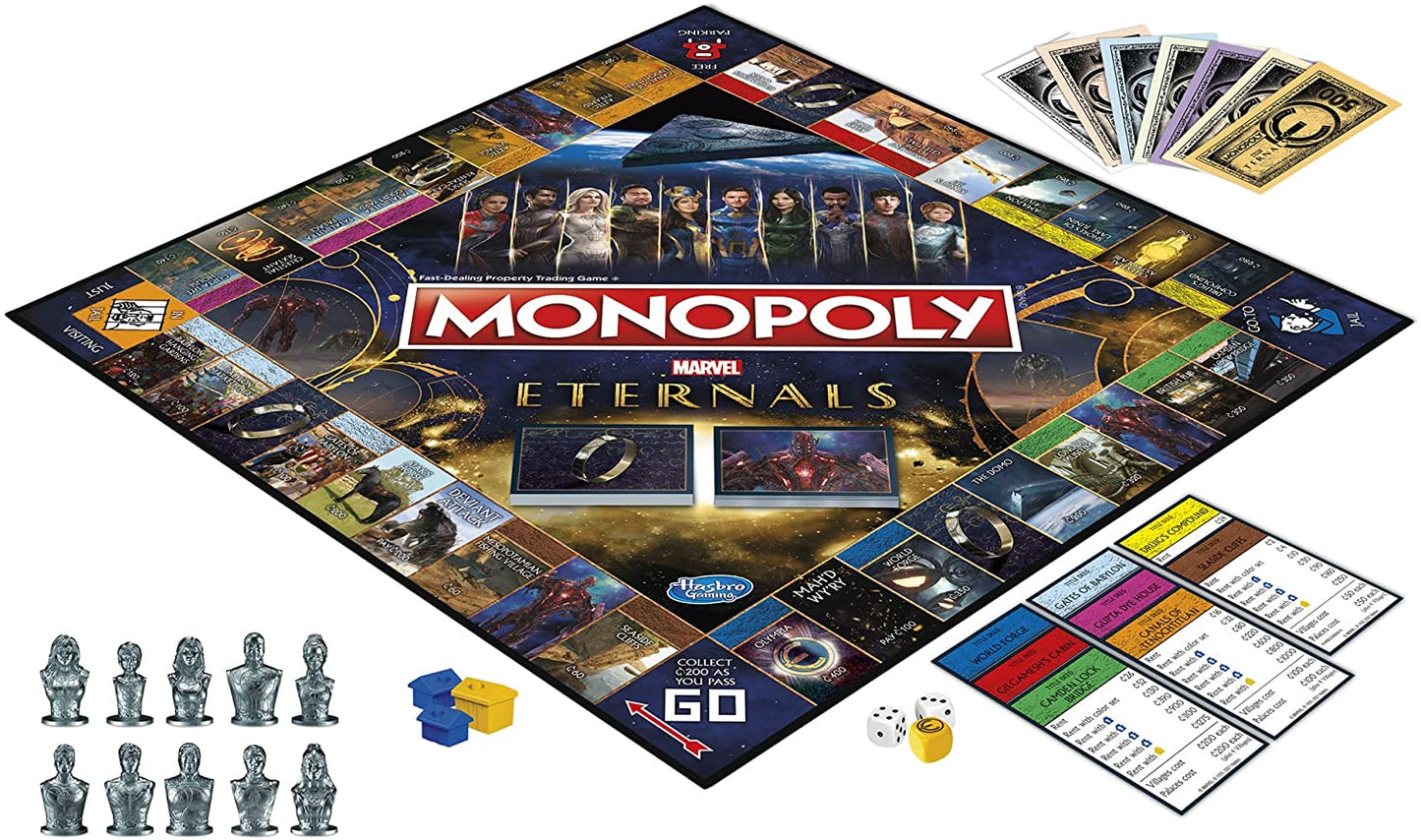 Monopoly Marvel Studios Eternals Edition Board Game Hasbro Gaming