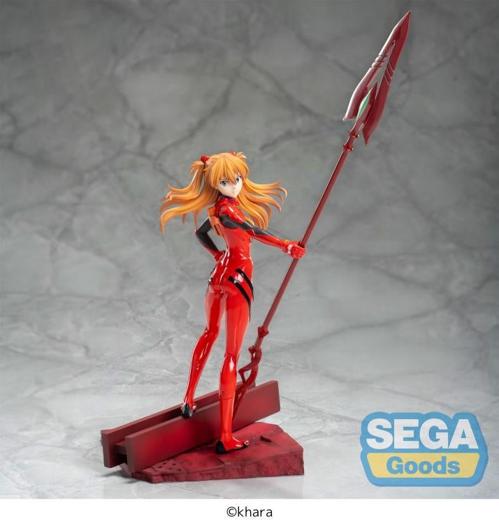 SEGA Luminasta Evangelion: Asuka Shikinami Langley x Spear of Cassius 3.0+1.0 Thrice Up Figure