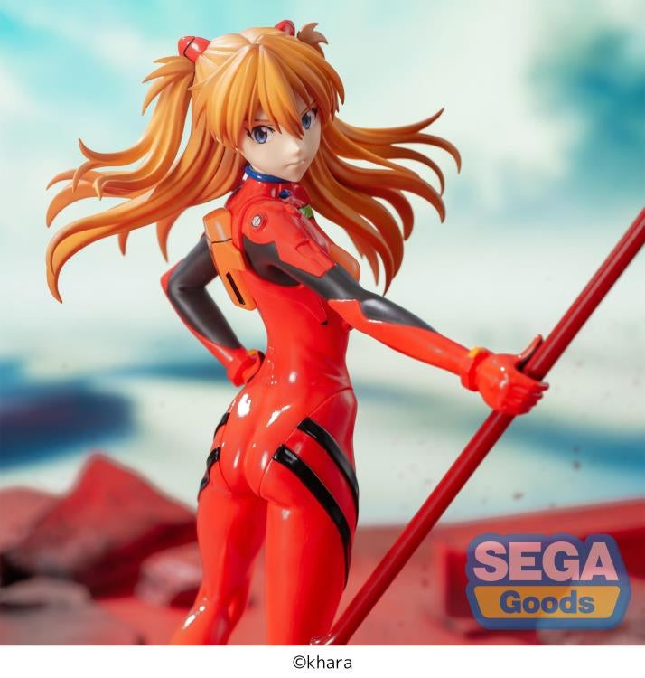 SEGA Luminasta Evangelion: Asuka Shikinami Langley x Spear of Cassius 3.0+1.0 Thrice Up Figure