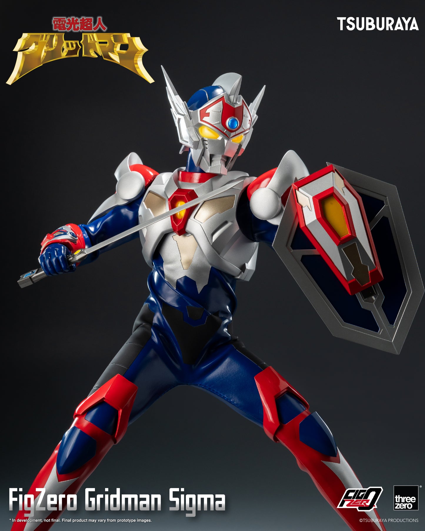 Pre-Order Threezero - Gridman the Hyper Agent: Revenge of Neo Evil Lord - FigZero Gridman Sigma