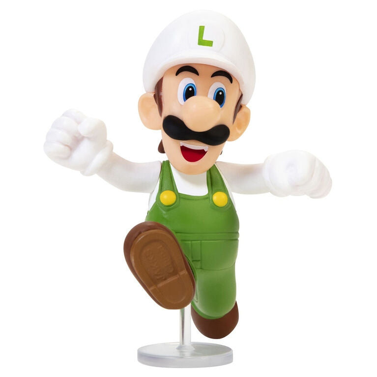 Nintendo Fire Running Luigi 2.5-inch Articulated Figure