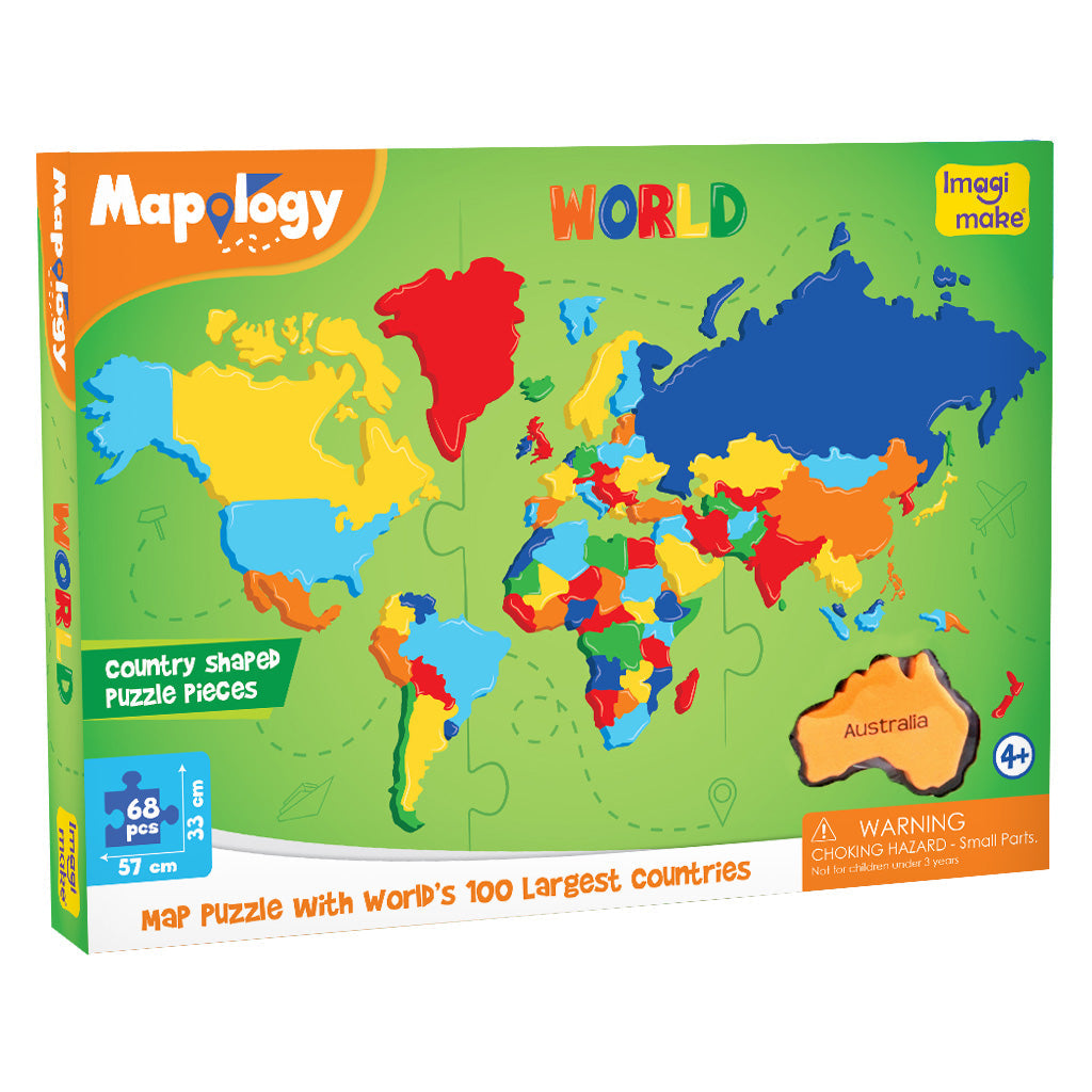 Mapology: World Jigsaw Puzzle