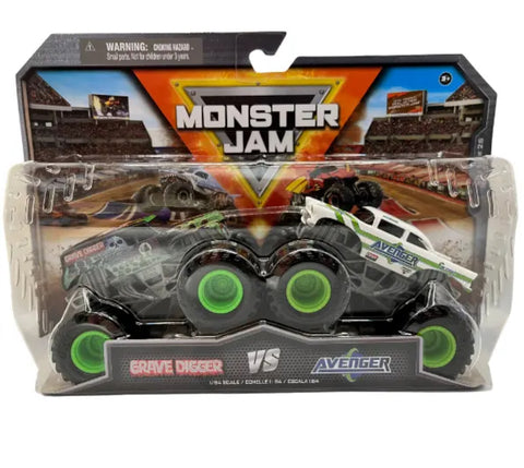 Monster Jam 1:64 - Grave Digger Vs Avenger 2 pack