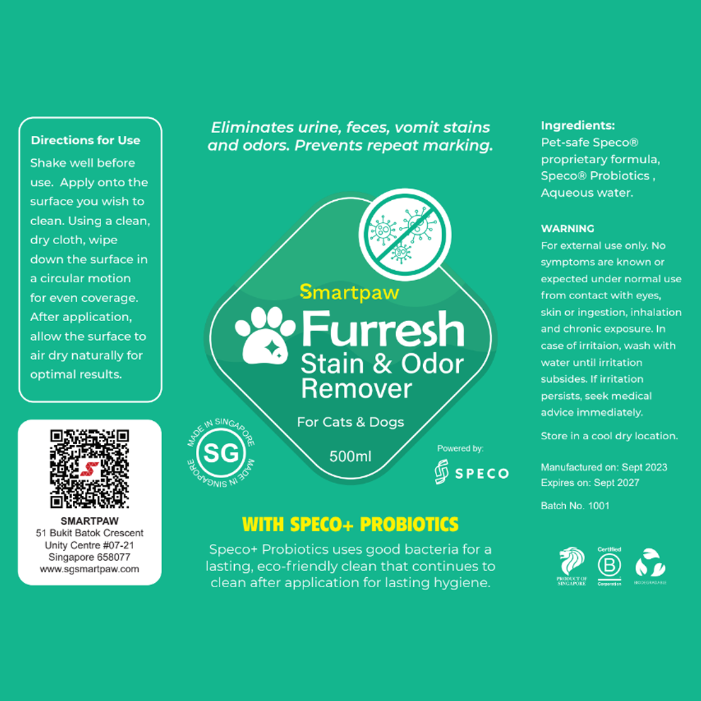 FURRESH Stain & Odor Remover