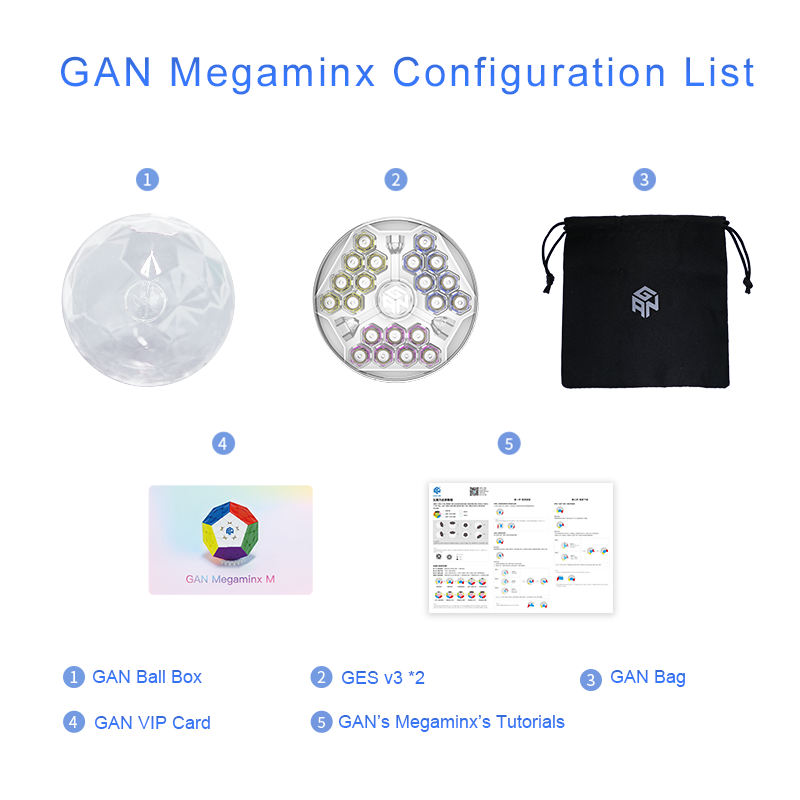 GAN Megaminx M Stickerless