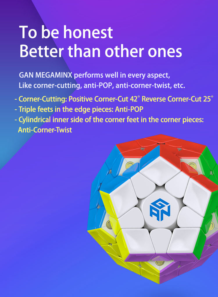 GAN Megaminx M Stickerless