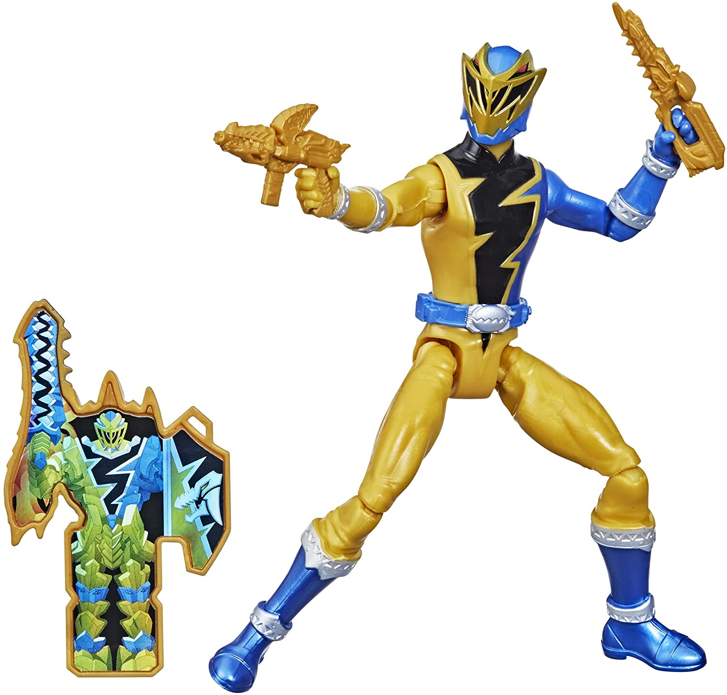 Power Rangers Dino Fury Gold Ranger 6-Inch Action Figure