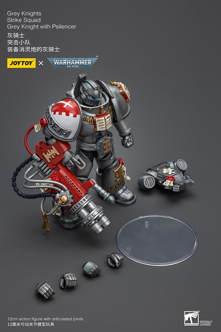 JOYTOY Warhammer 40K Grey Knights Strike Squad Grey Knight with Psilencer JT9008