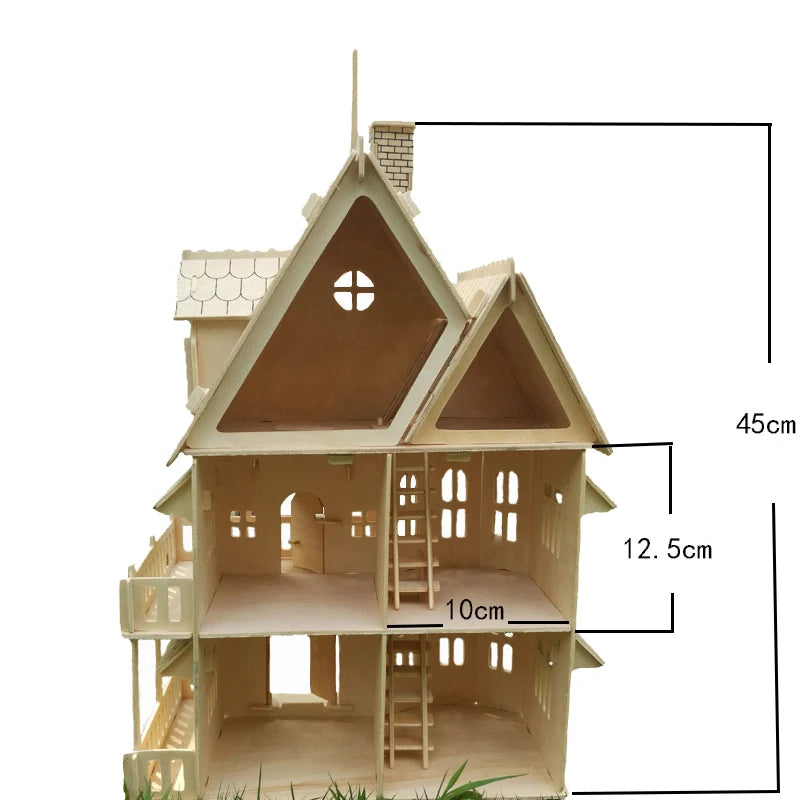 DIY 3D Wood Doll House