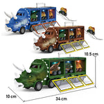 Dinosaur Container Storage Pull Back Vehicles