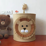 Cotton Animal Storage Basket For Toys Clothes Shoes
