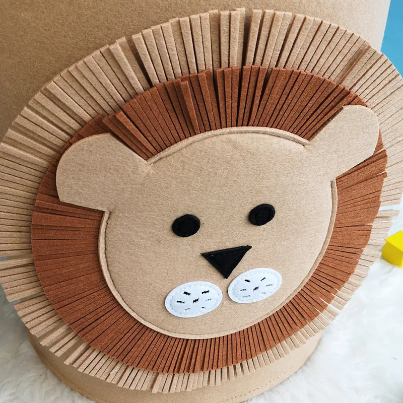 Cotton Animal Storage Basket For Toys Clothes Shoes