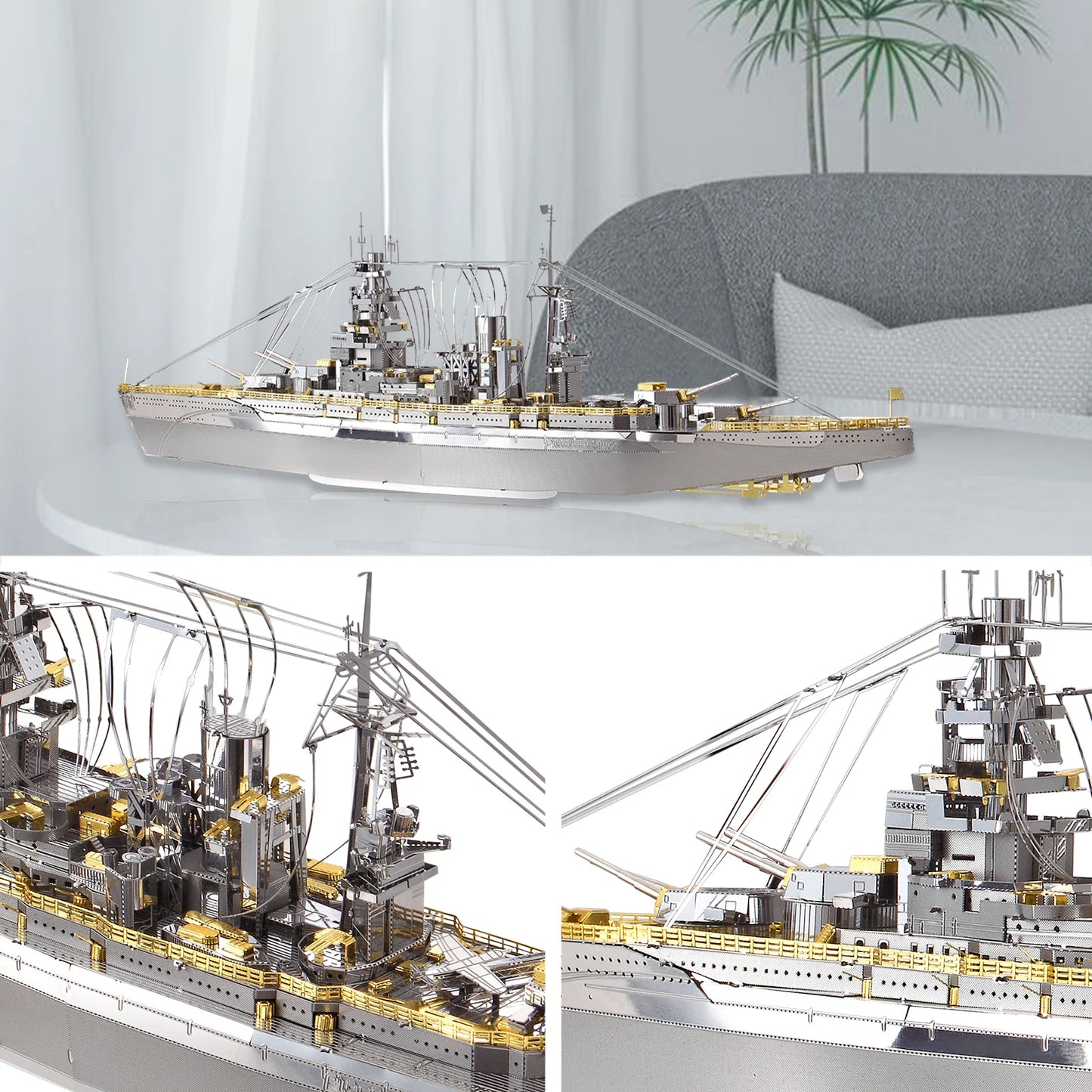 Piececool 3D メタルパズル モデル構築キット - 長門型戦艦