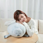 Chubby Happy Angry Seal Pillow