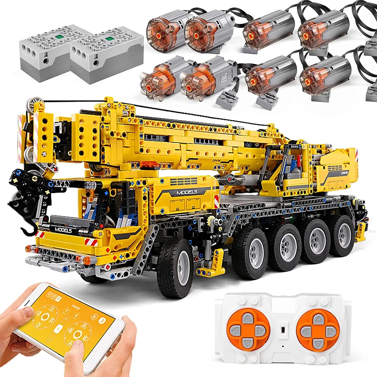 Mould King Technical Crane Building Kits APP RC Crane Truck Model Sets MOC-0853