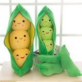 25CM Cute children's baby plush peas