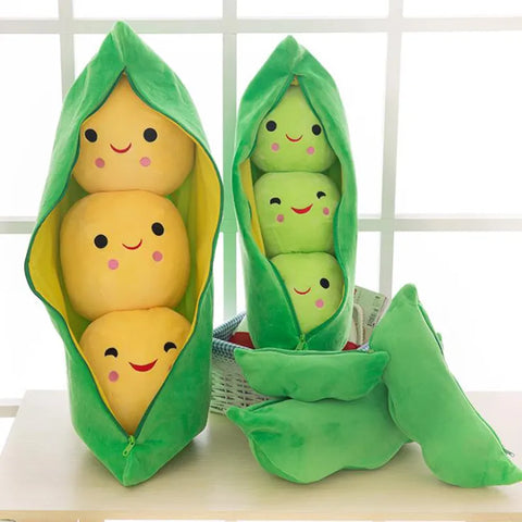 25CM Cute children's baby plush peas