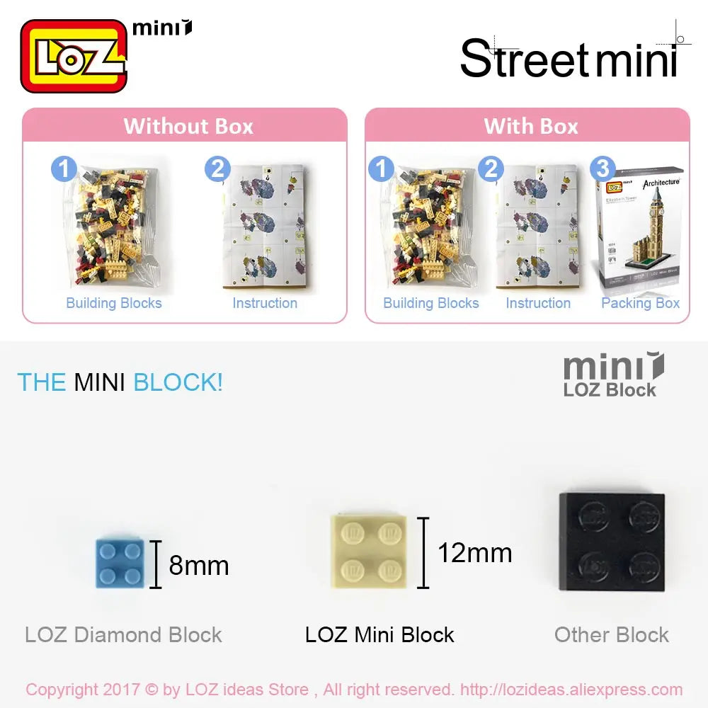 LOZ Mini Blocks Building Blocks City Series Mini Street