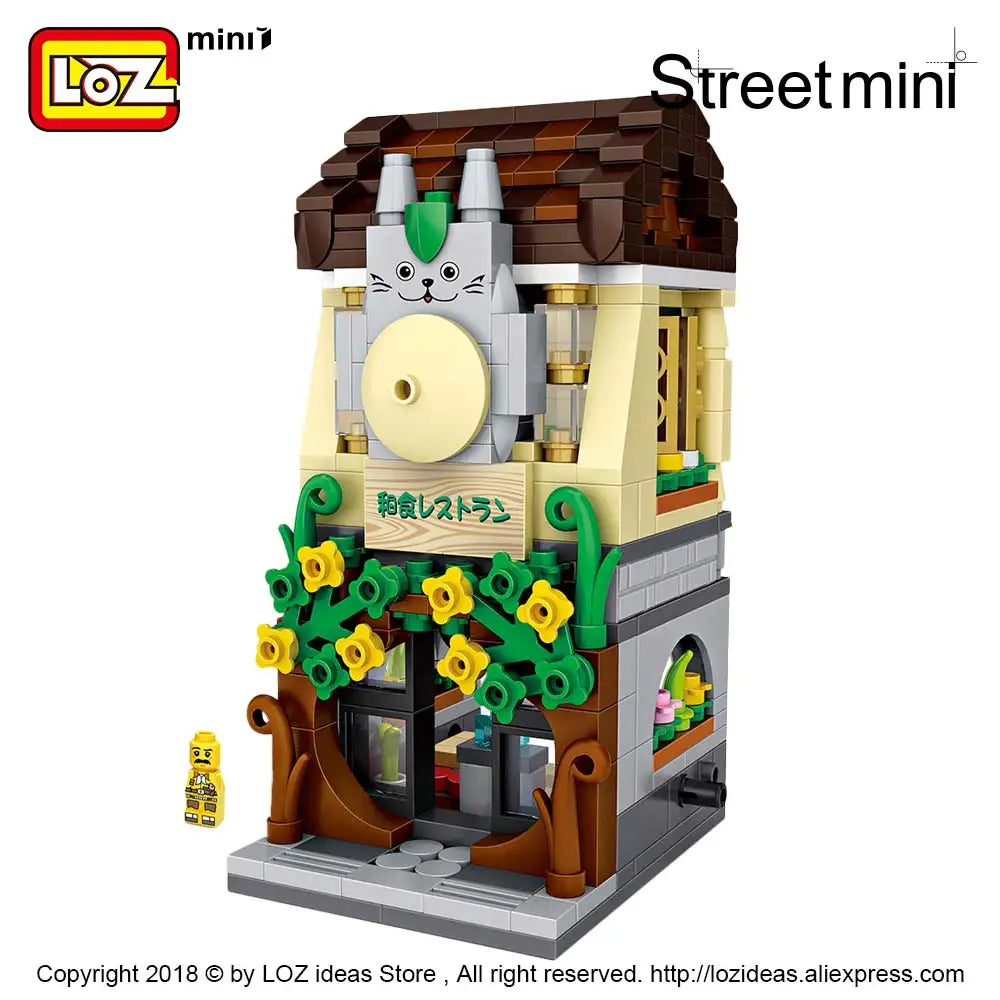 LOZ Mini Block Mini Street City 3d Building Blocks House Cartoon Shop