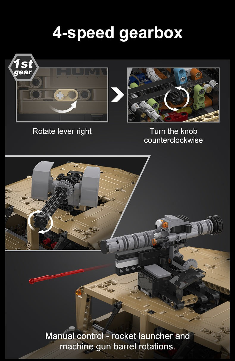 CaDA HUMVEE Vehicle C61036W - Non Motorization