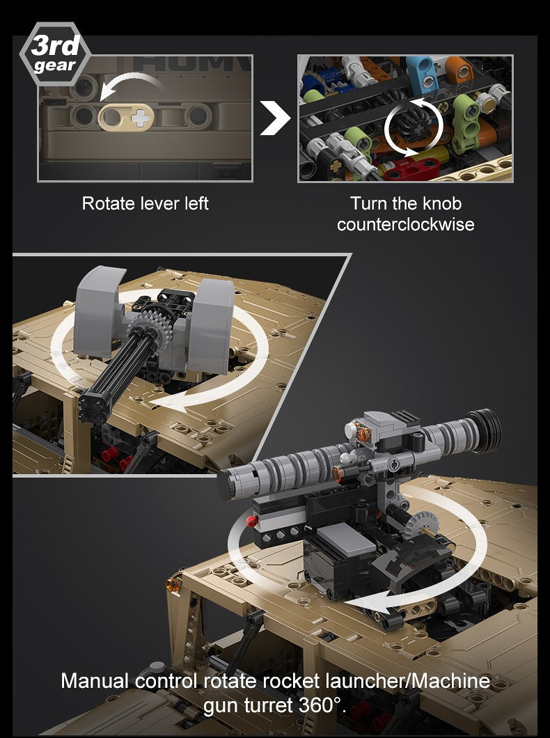 CaDA HUMVEE Vehicle C61036W - Non Motorization