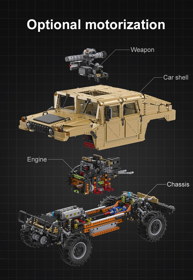 CaDA HUMVEE Vehicle C61036W - Non Motorization