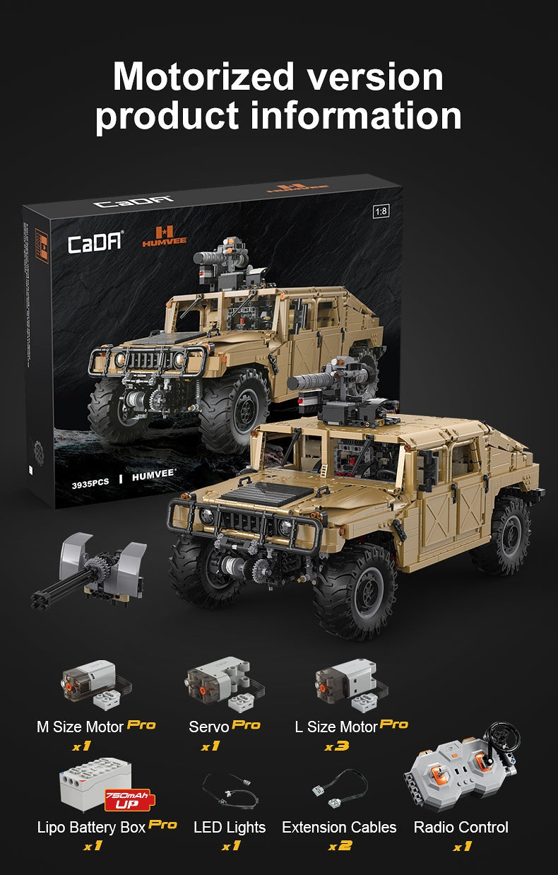 CaDA HUMVEE Vehicle C61036W - Non Motorization