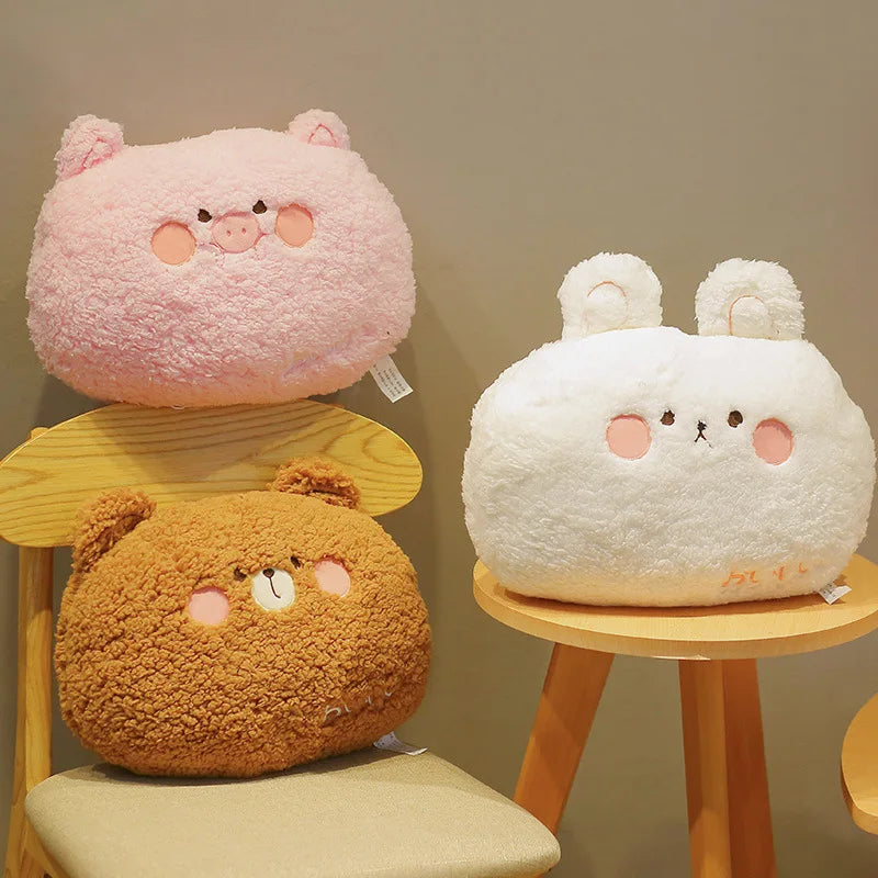 Soft Plush Animal Pillow Back Sofa Cushion