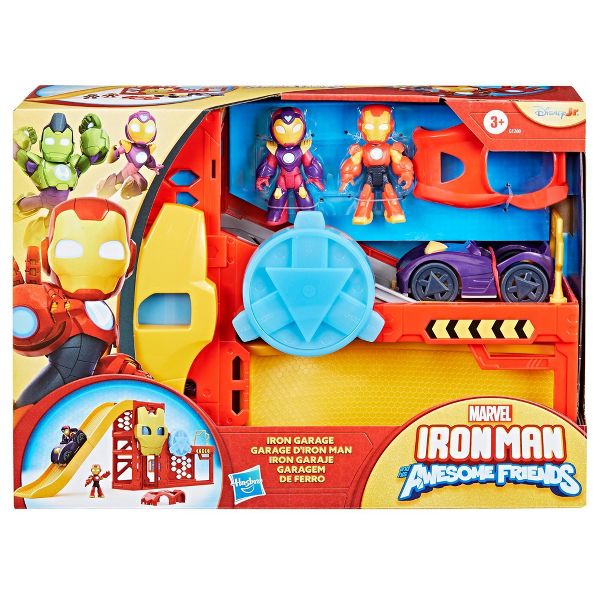 Hasbro Marvel Iron Man and his Awesome Friends Iron Garage