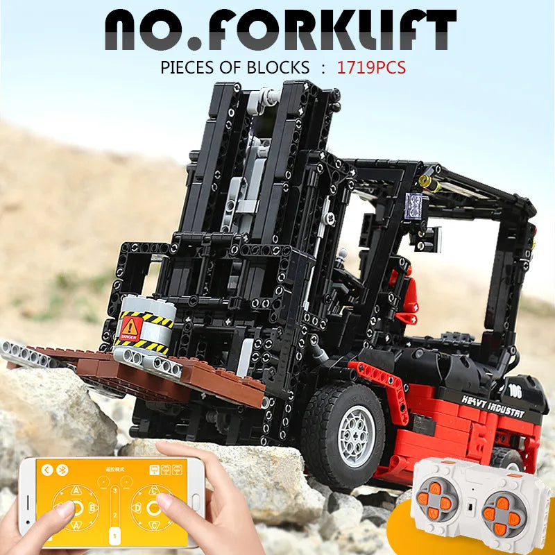 Mould King 13106 RC Forklift Building Block