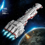 Mould King Building Blocks Star plan MOC Eclipse-Class Dreadnought Set UCS Fighters