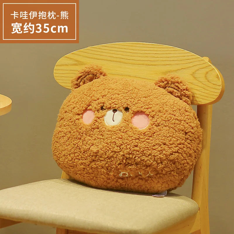 Soft Plush Animal Pillow Back Sofa Cushion