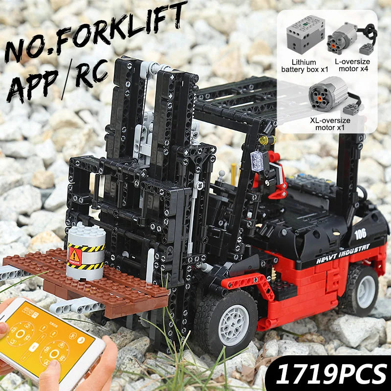 Mould King 13106 RC Forklift Building Block