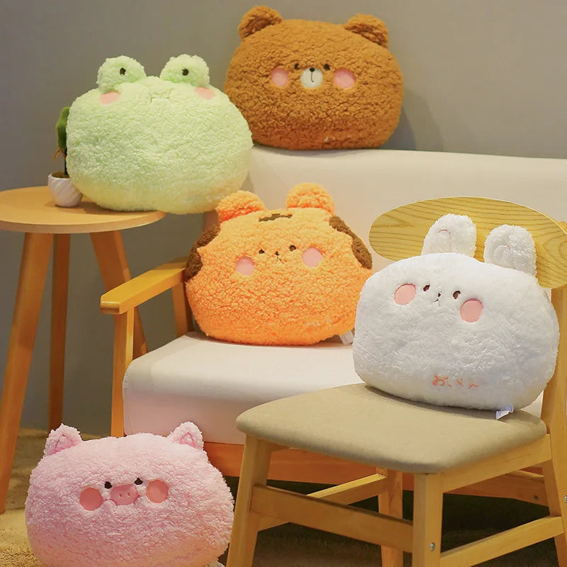 Soft Plush Animal Pillow Back Sofa Cushion