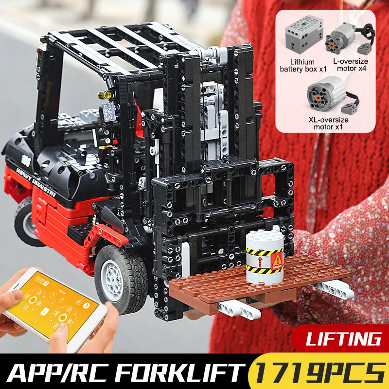 Mould King 13106 RC Forklift Building Block