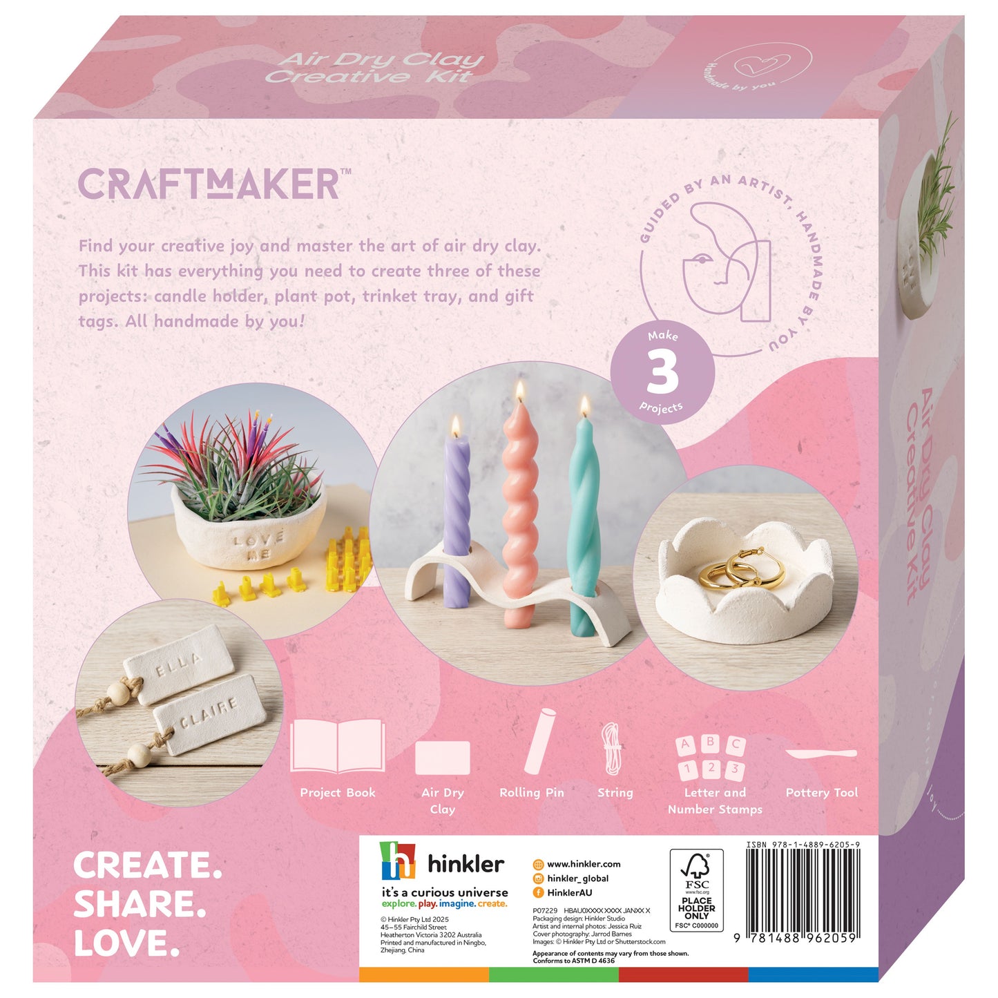 Hinkler Craft Maker Air Dry Clay