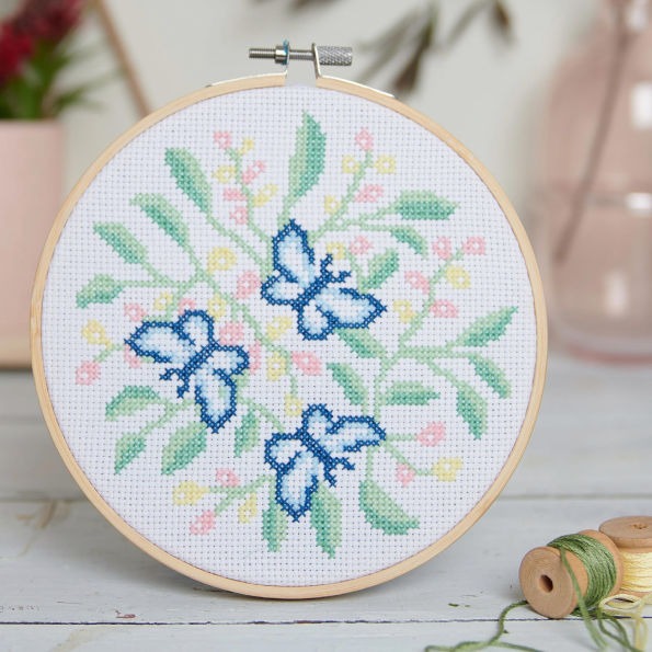 Hinkler Craft Maker Botanical Cross Stitch Kit