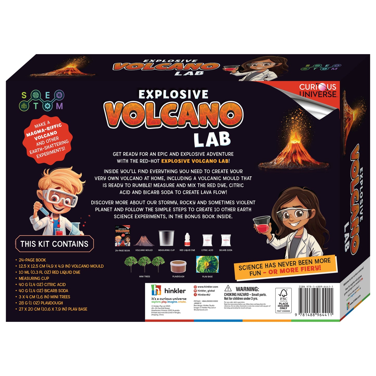 Hinkler Curious Universe Volcano Experiment Lab