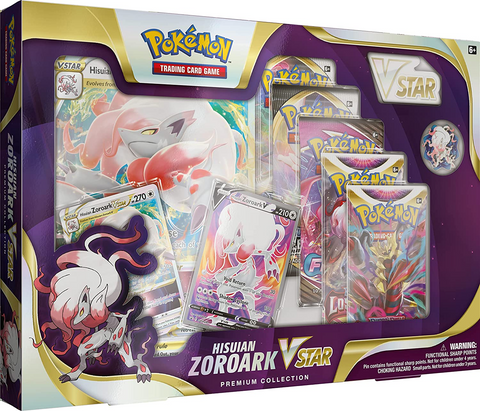 Pokemon Tcg - Hisuian Zoroark V Star Premium Collection Box