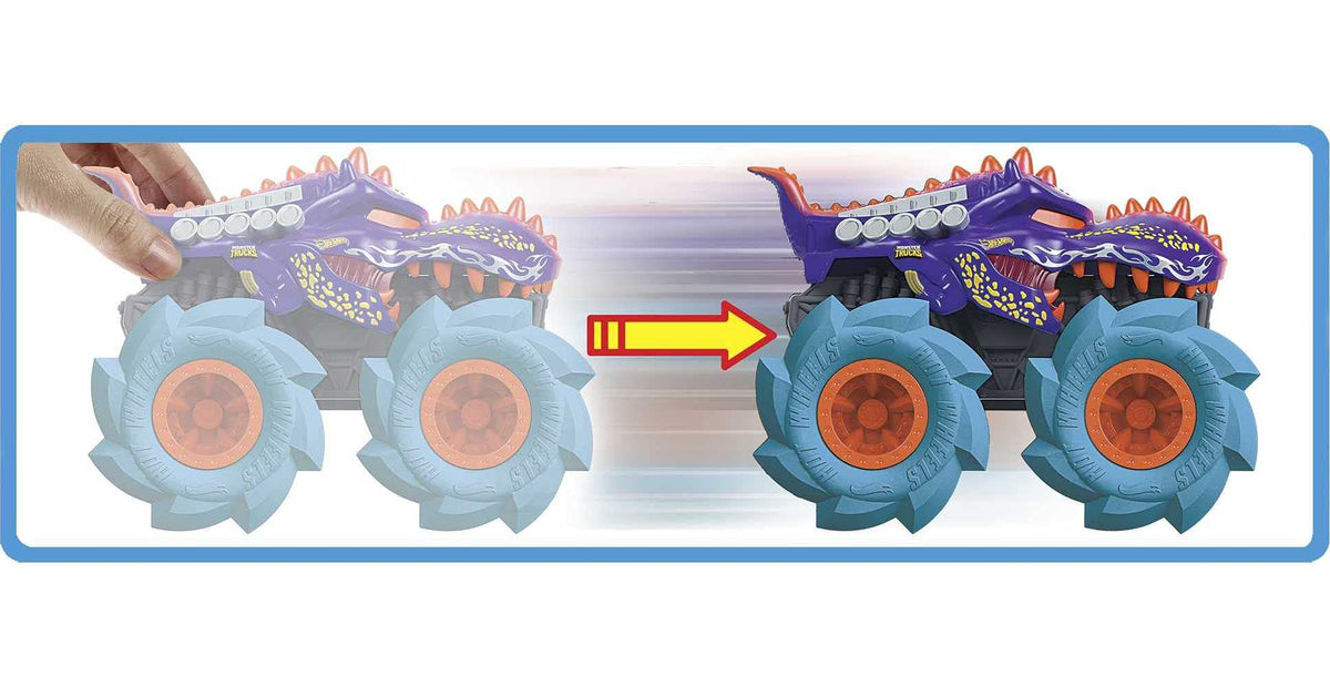 Hot Wheels Monster Truck 1:43 Scale New Rev Tredz Mega WRex