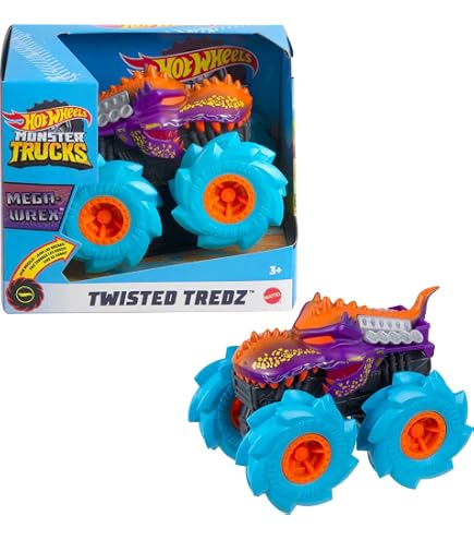 Hot Wheels Monster Truck 1:43 Scale New Rev Tredz Mega WRex